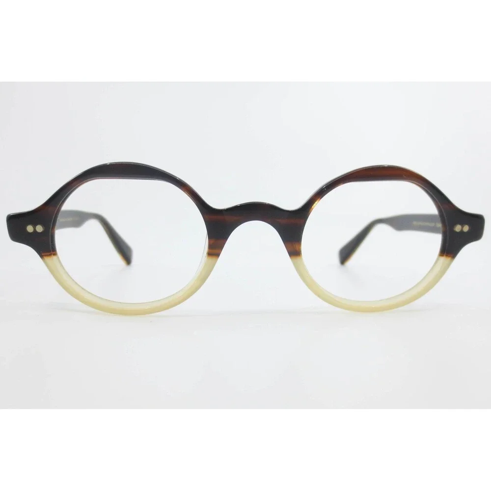 Zen Barcelona Panot Z436 C.03 Round Two Tone Tortoise Cream Eyeglasses Frames